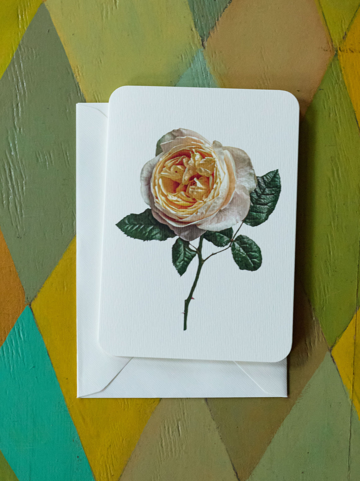 Soft Peach Rose Card