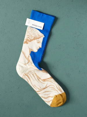 Cobalt Statue Sock