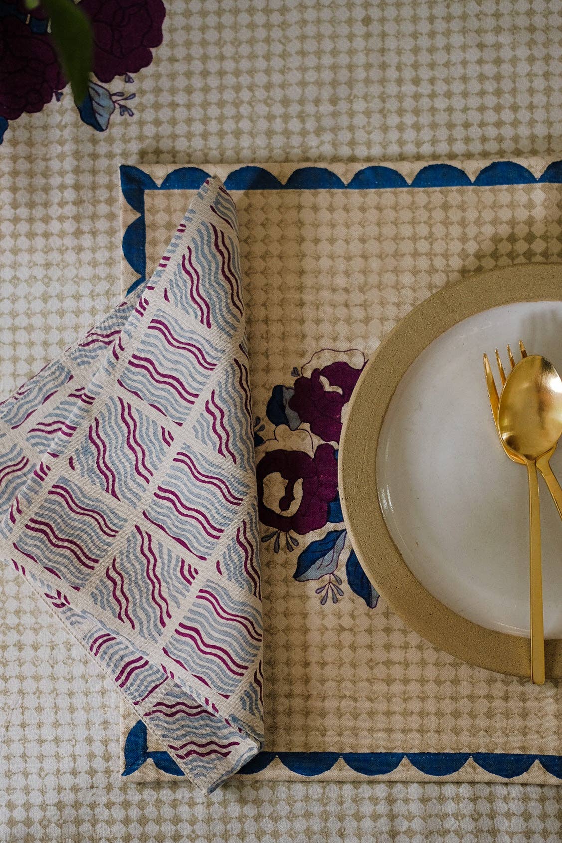 Indira, Block-Printed Placemat