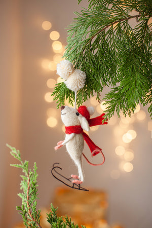 Skater Mouse Ornament