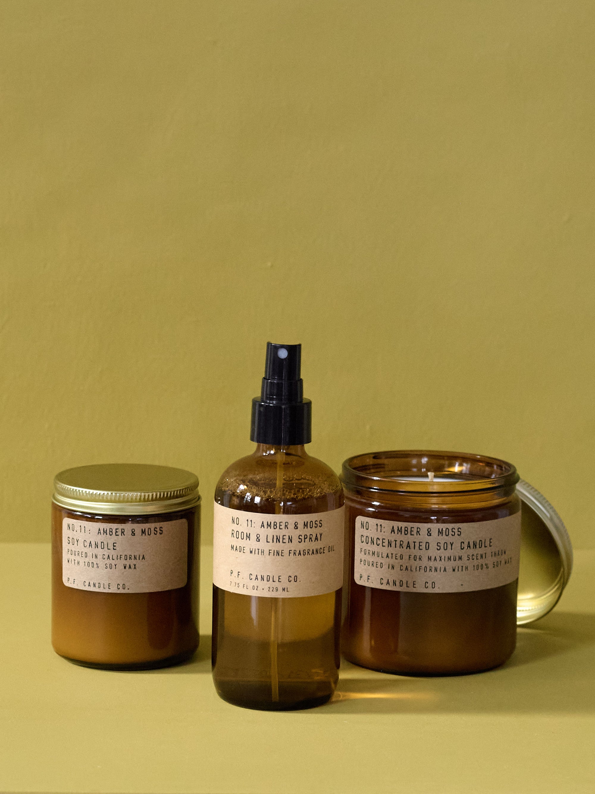 Amber & Moss Candle