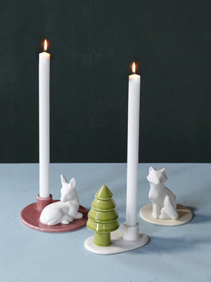 Winter Stories Candlestick Holder