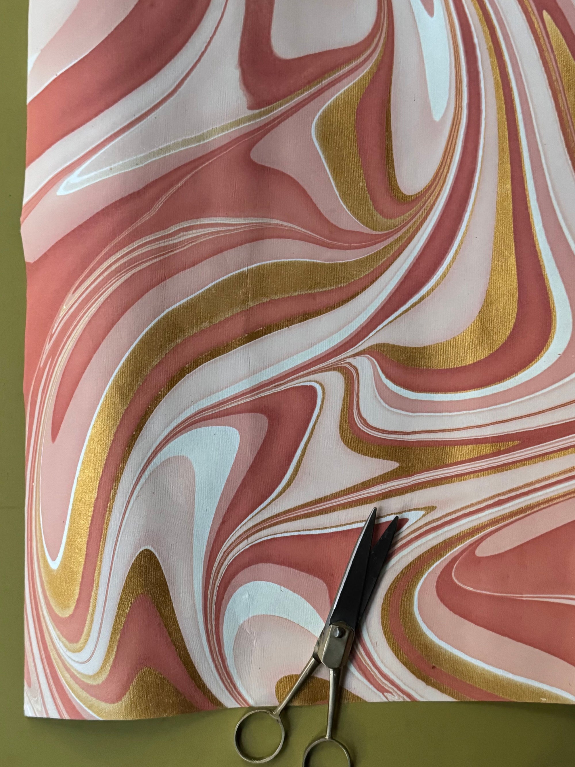Hand Marbled Gift Wrap