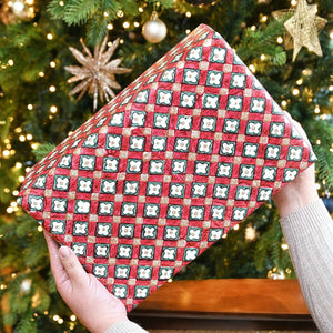 Scarlet Checks, Gift Wrap Sheet