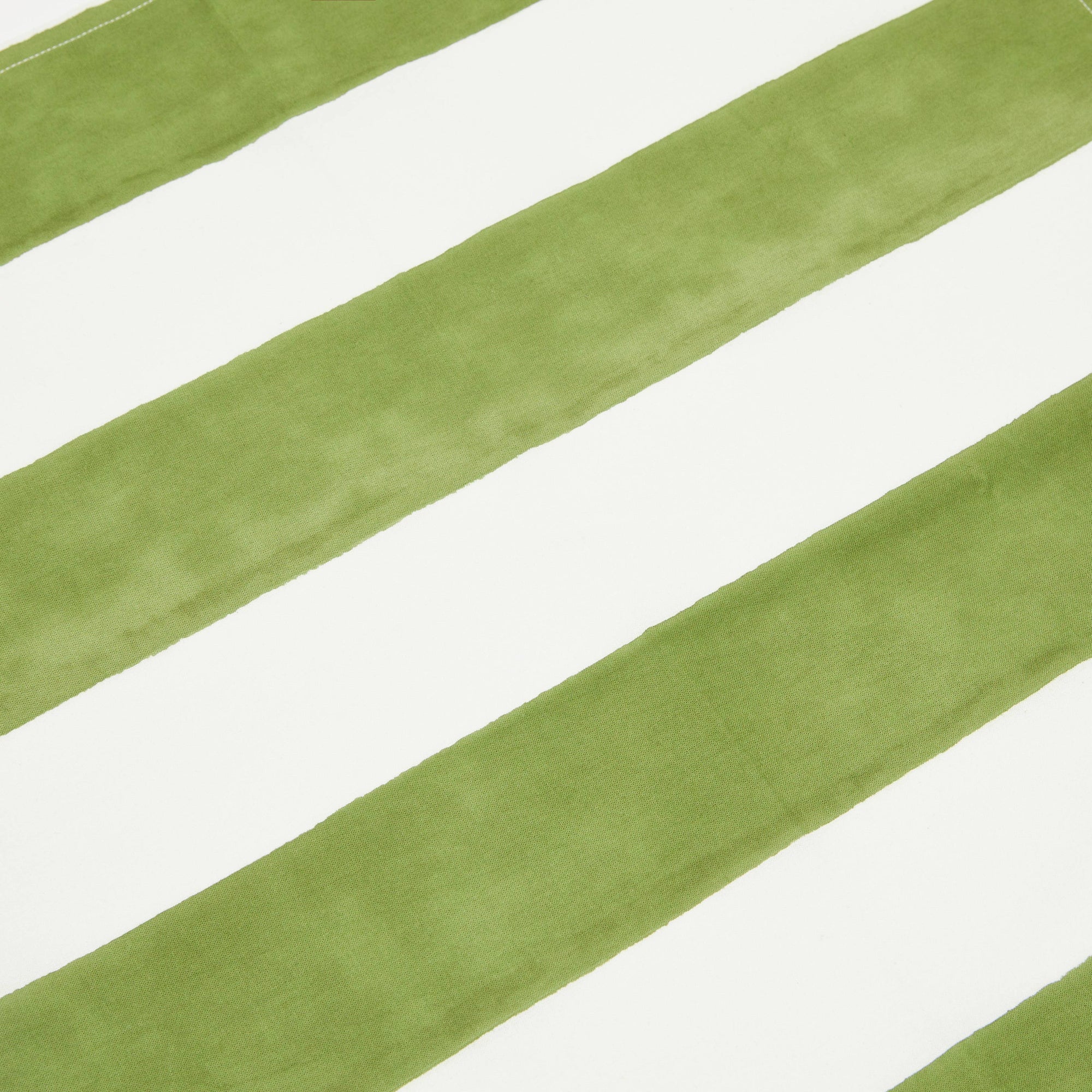 Striped French Tablecloth, Green