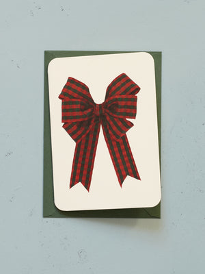 Tartan Bow Card