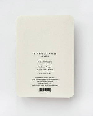 Saffron Cream Desert Card