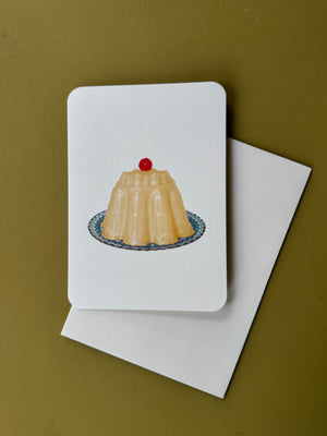 Custard Cream Blancmange Card