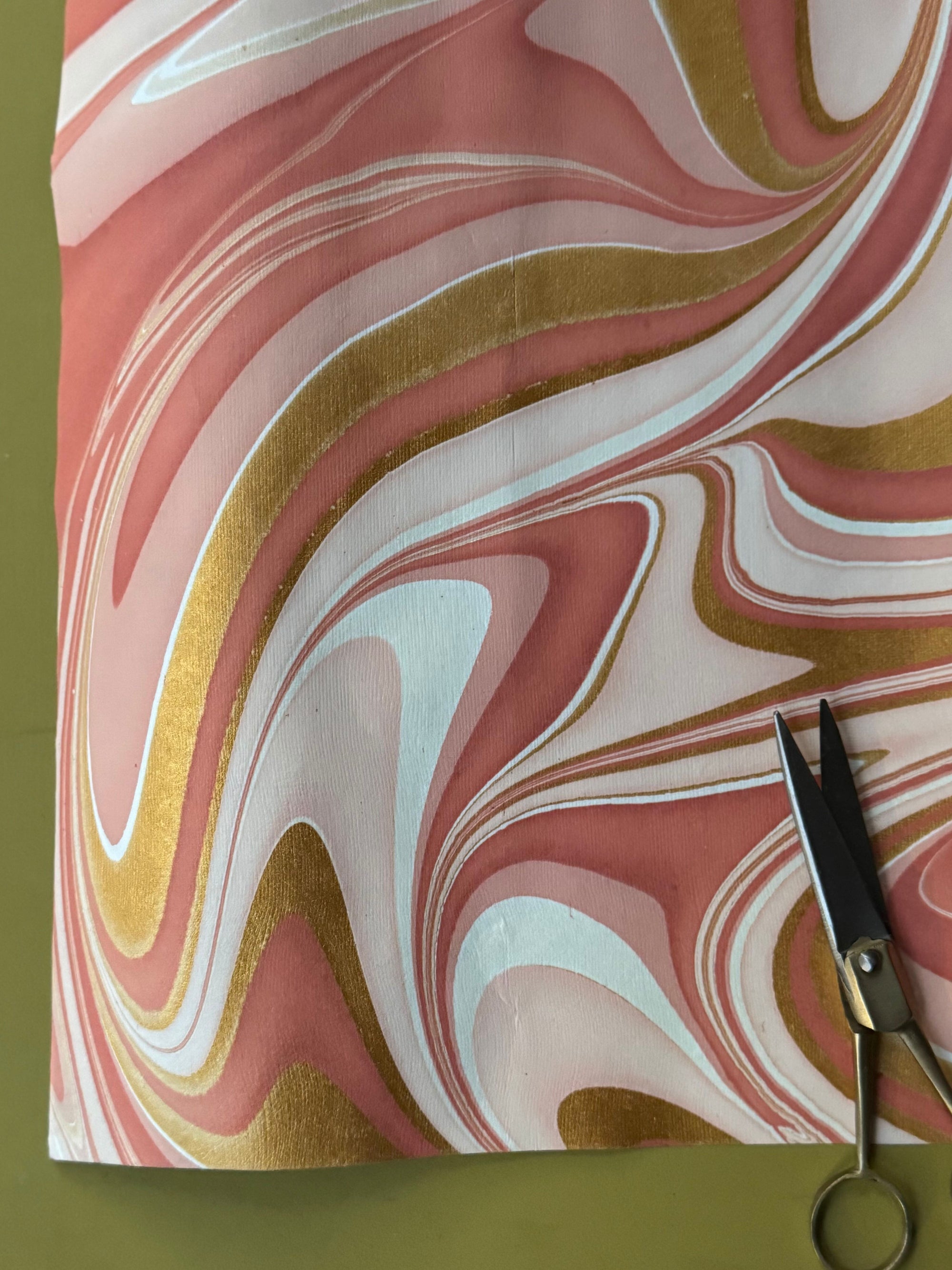 Hand Marbled Gift Wrap
