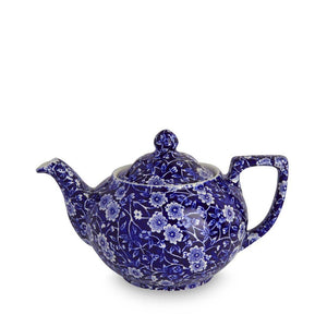 Burleigh Teapot, Blue Calico