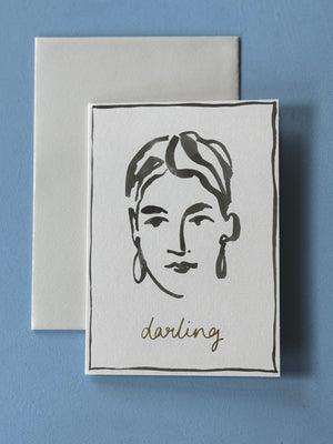 Darling Portrait Card