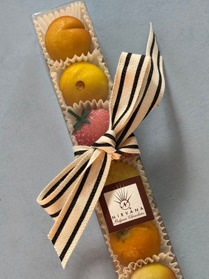 Mini Fruit Marzipan, 8 Piece