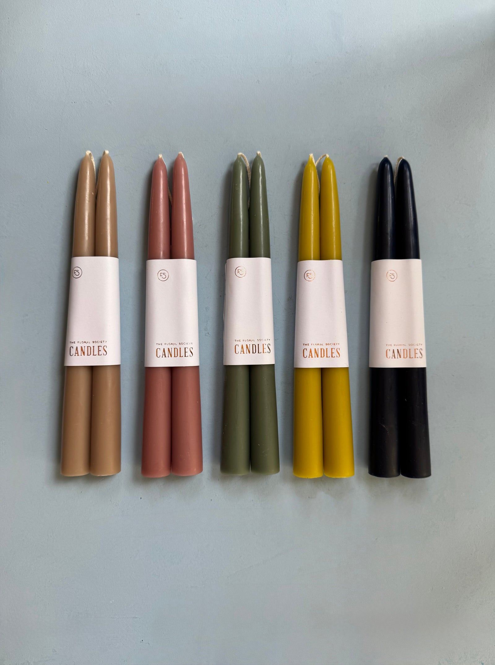 Dipped Taper Candles, 9in