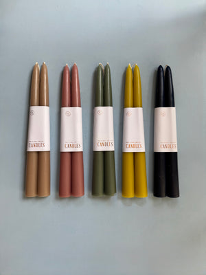 Dipped Taper Candles, 9in