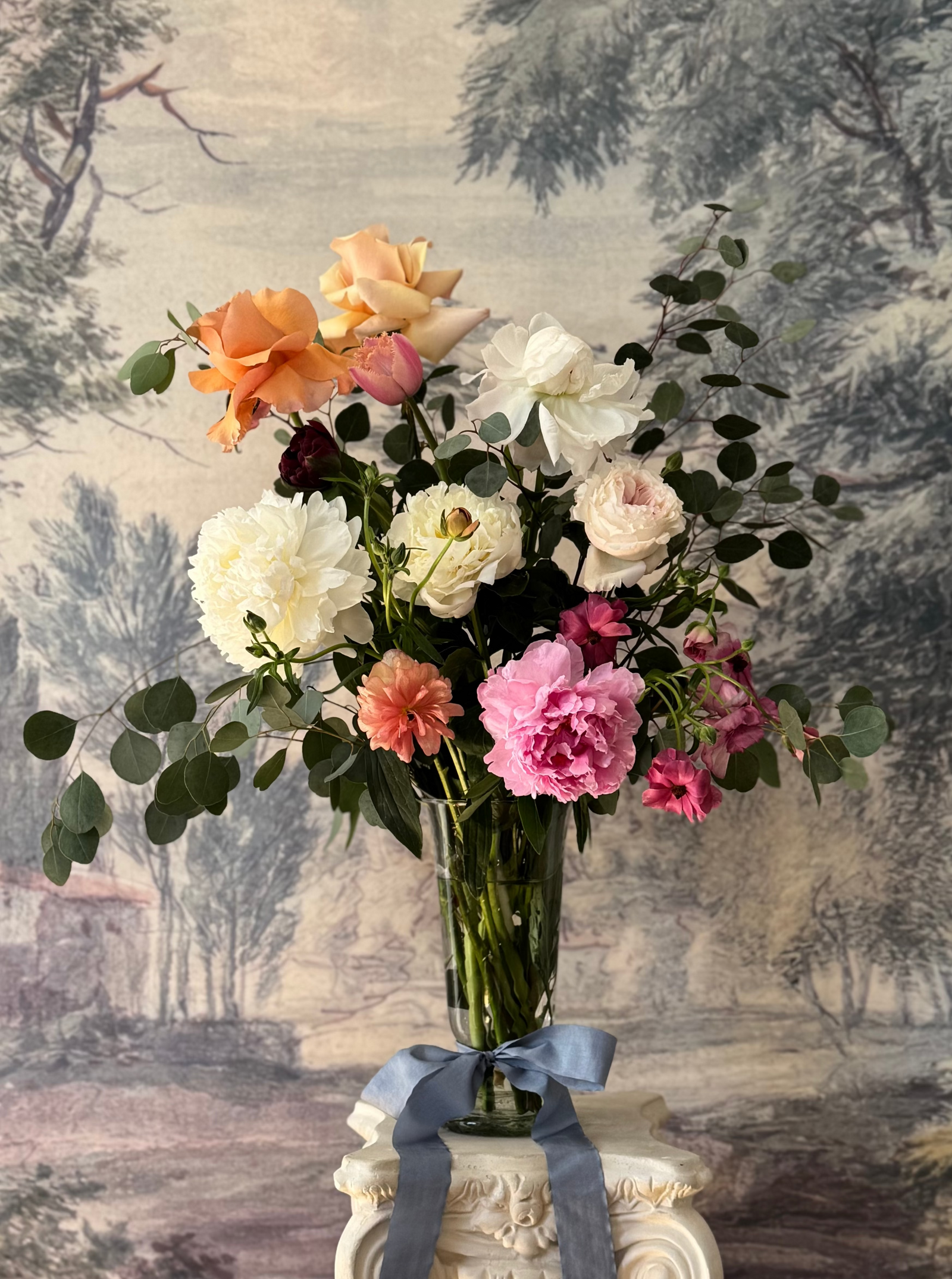 Violet Peony Vase, PREORDER