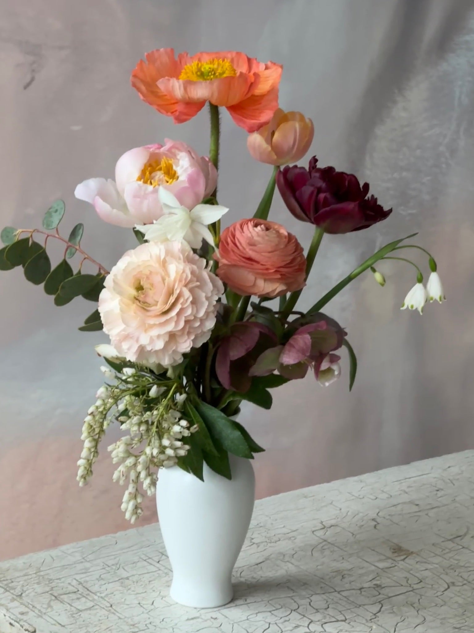 Venus, White Vase