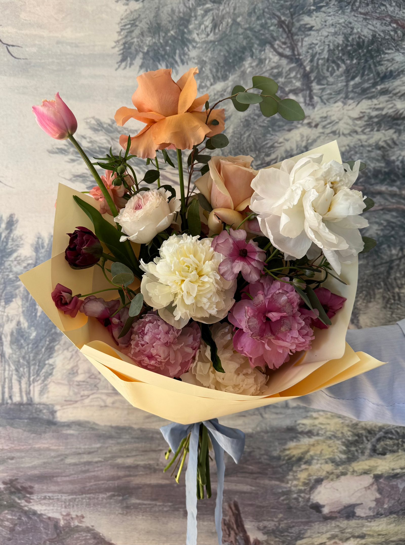 Violet Peony Wrap, PREORDER