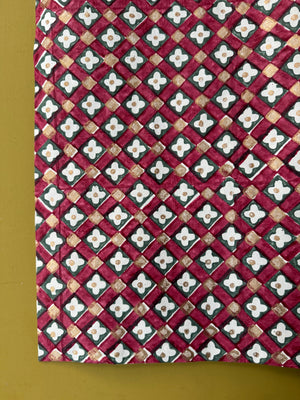 Scarlet Checks, Gift Wrap Sheet