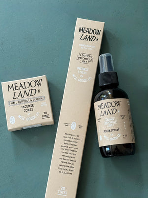 Meadowland Incense Sticks – Grass, Cedar & Patchouli | Slow Burning, 20-Pack