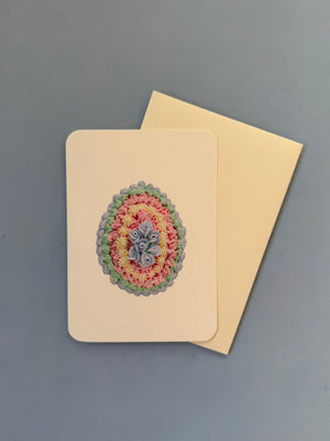 Royal Icing Egg Greeting Card