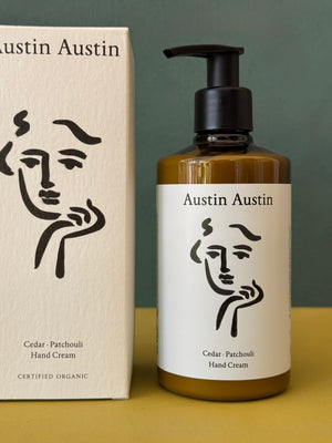 Cedar & Patchouli Hand Cream, Austin Austin