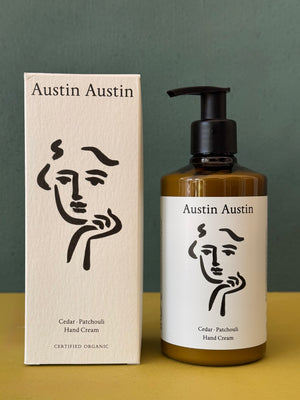 Cedar & Patchouli Hand Cream, Austin Austin