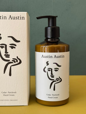Cedar & Patchouli Hand Cream, Austin Austin