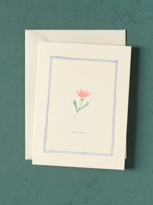 Blue Flower Mama Card