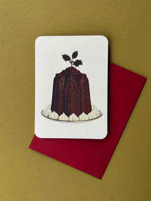 Christmas Plum Pudding Card