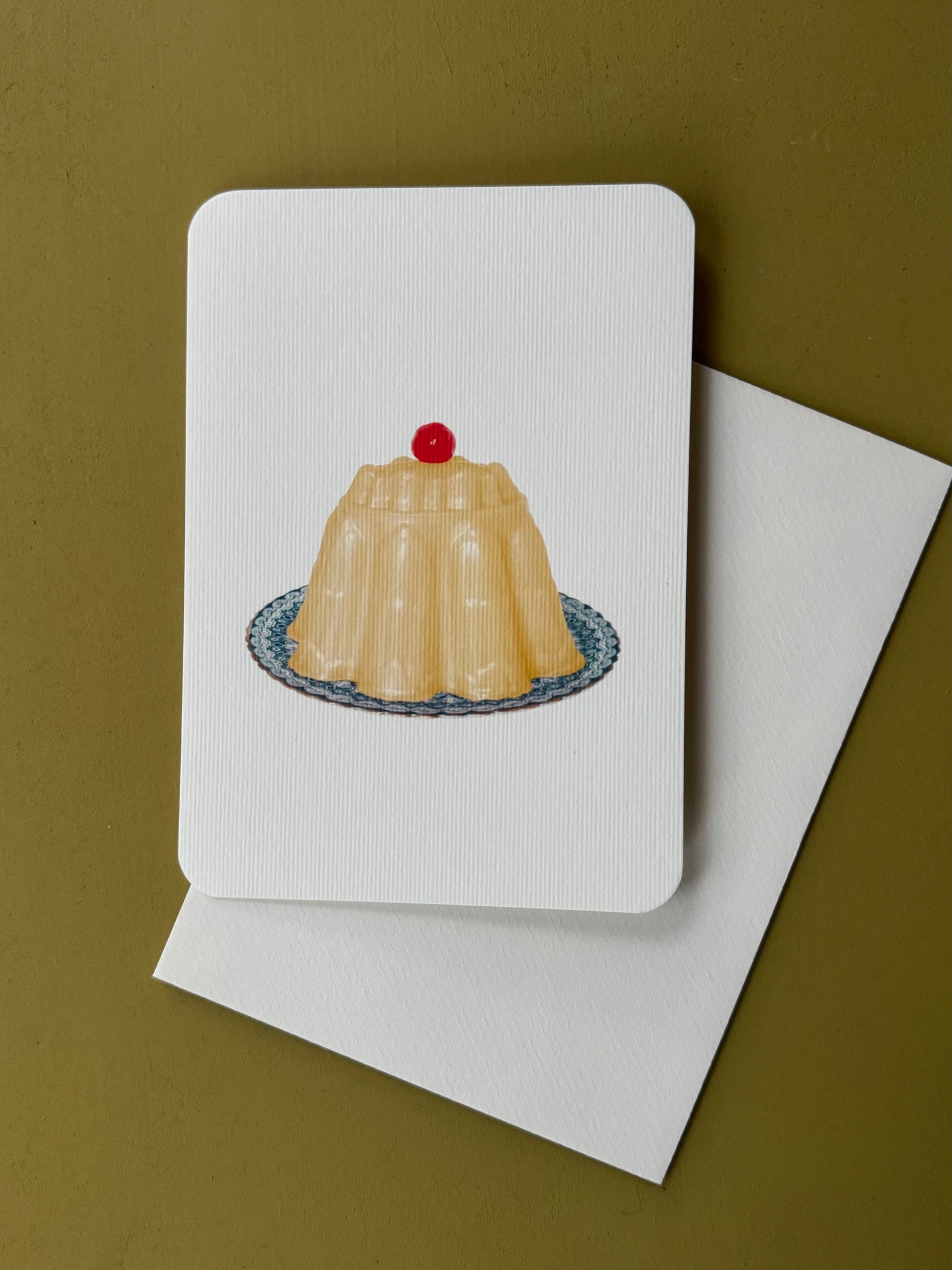 Custard Cream Blancmange Card