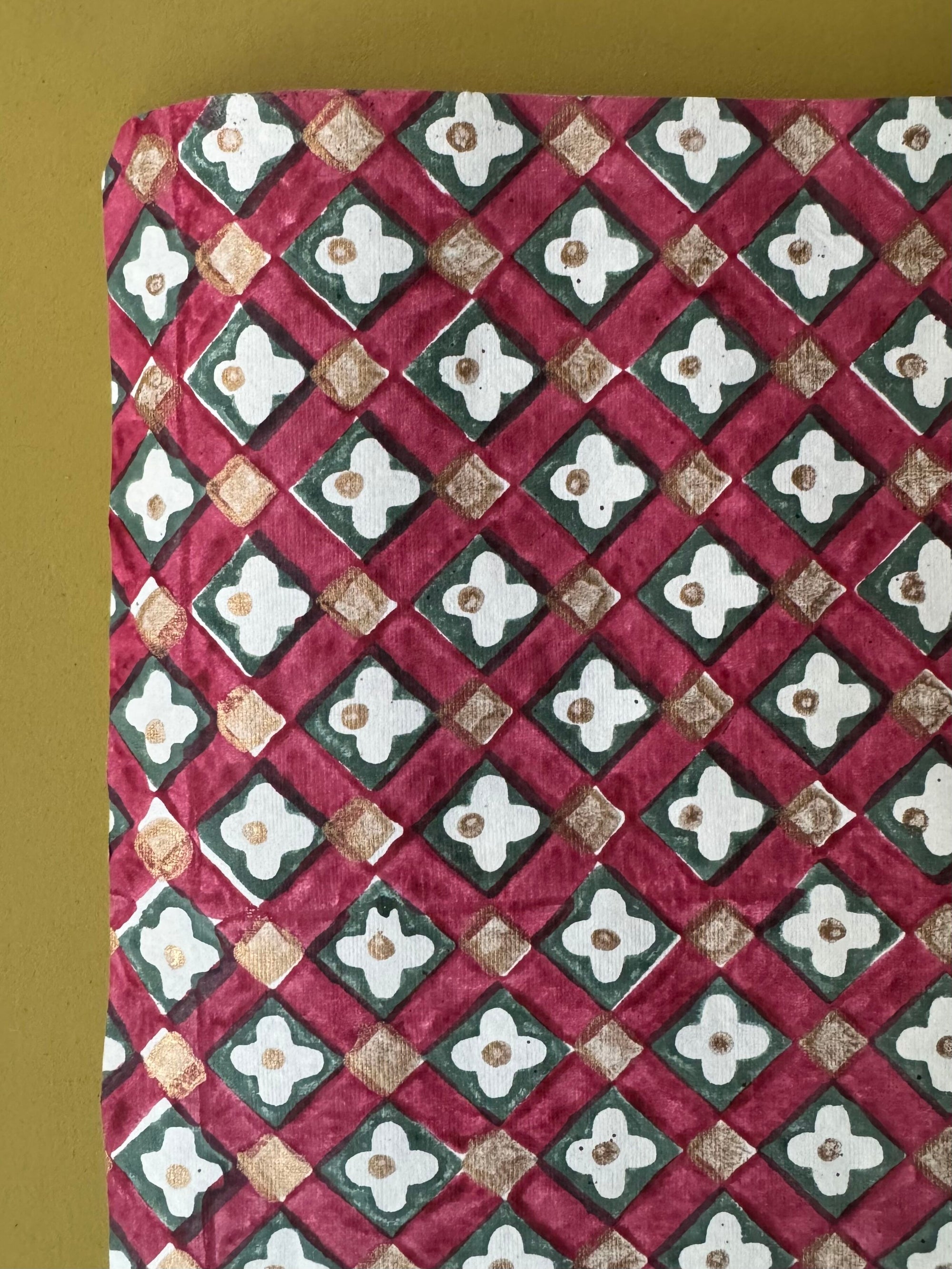 Hand Printed Gift Wrap