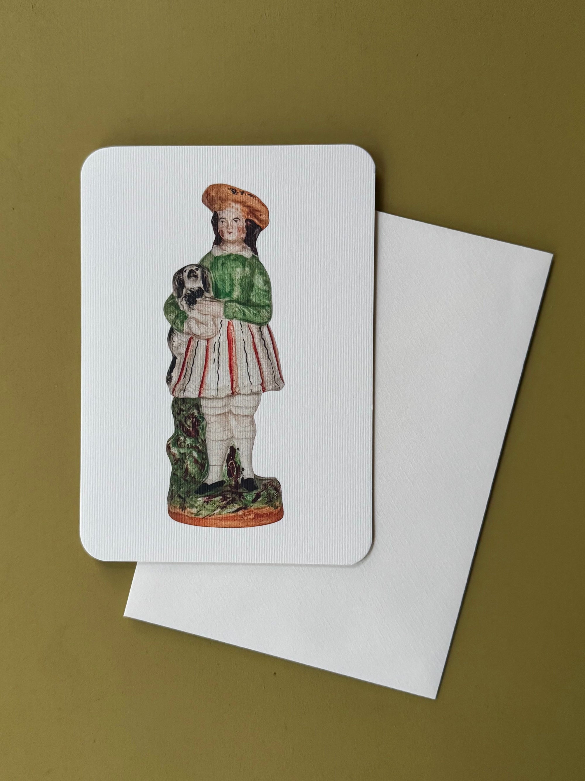 The Girl & Dog Card
