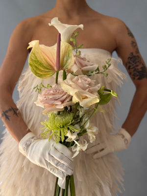 Elegant Botanical Bridal Bouquet, Quaint