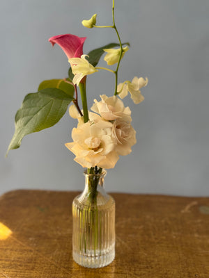 Elegant Botanical Bud Vase Trio