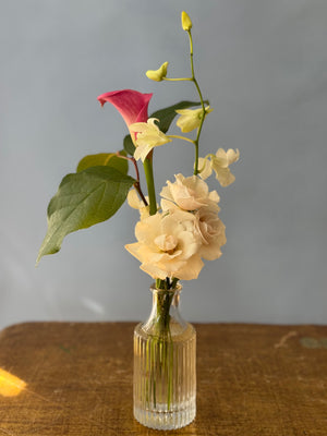 Elegant Botanical Bud Vase Trio