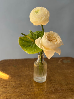 Elegant Botanical Bud Vase Trio
