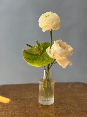 Elegant Botanical Bud Vase Trio