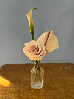 Elegant Botanical Bud Vase Trio