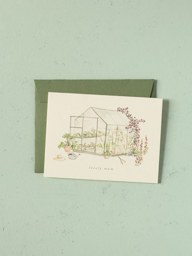 Garden Greenhouse Lovely Mum Card