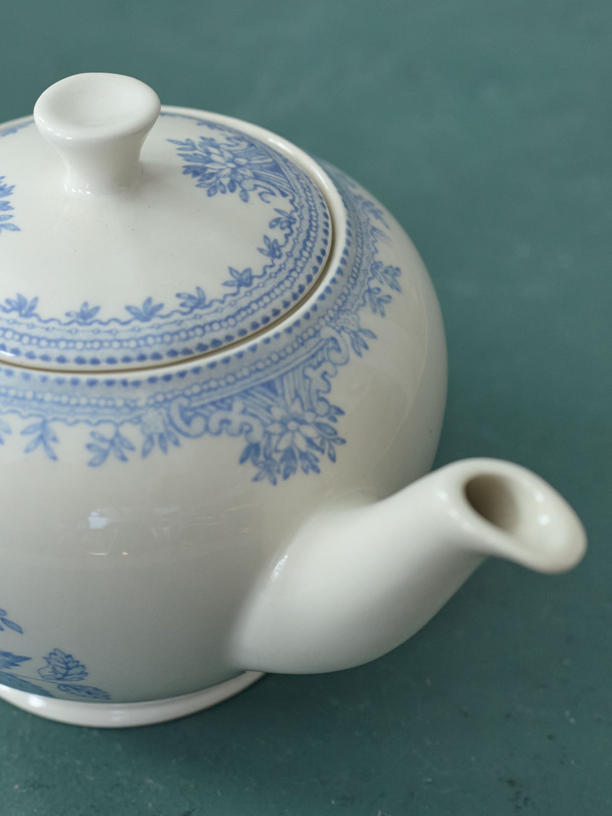 Burleigh Teapot, Blue Asiatic Pheasants
