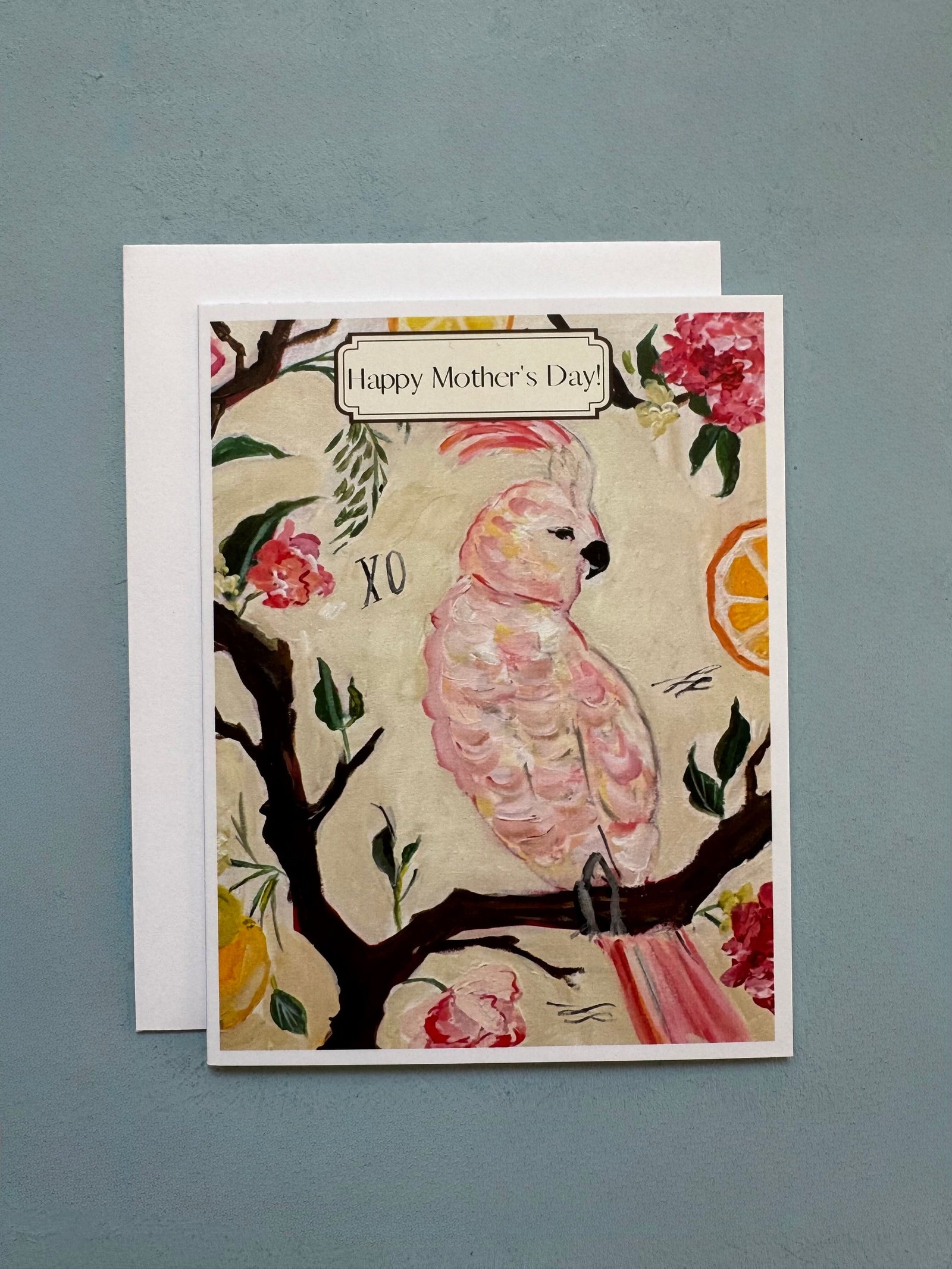 Mother's Day XO Parakeet Card