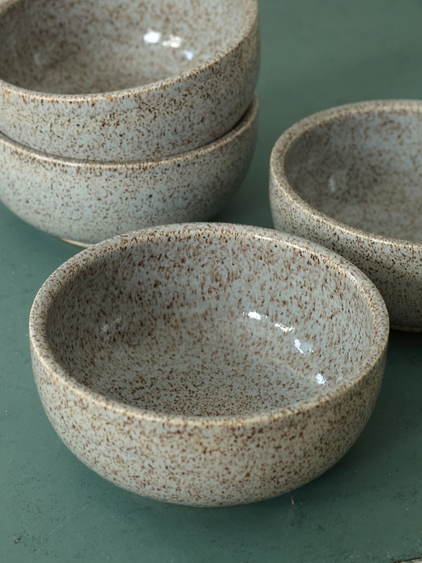 Speckled Stoneware Medium Bowl, Wedgewood Blue