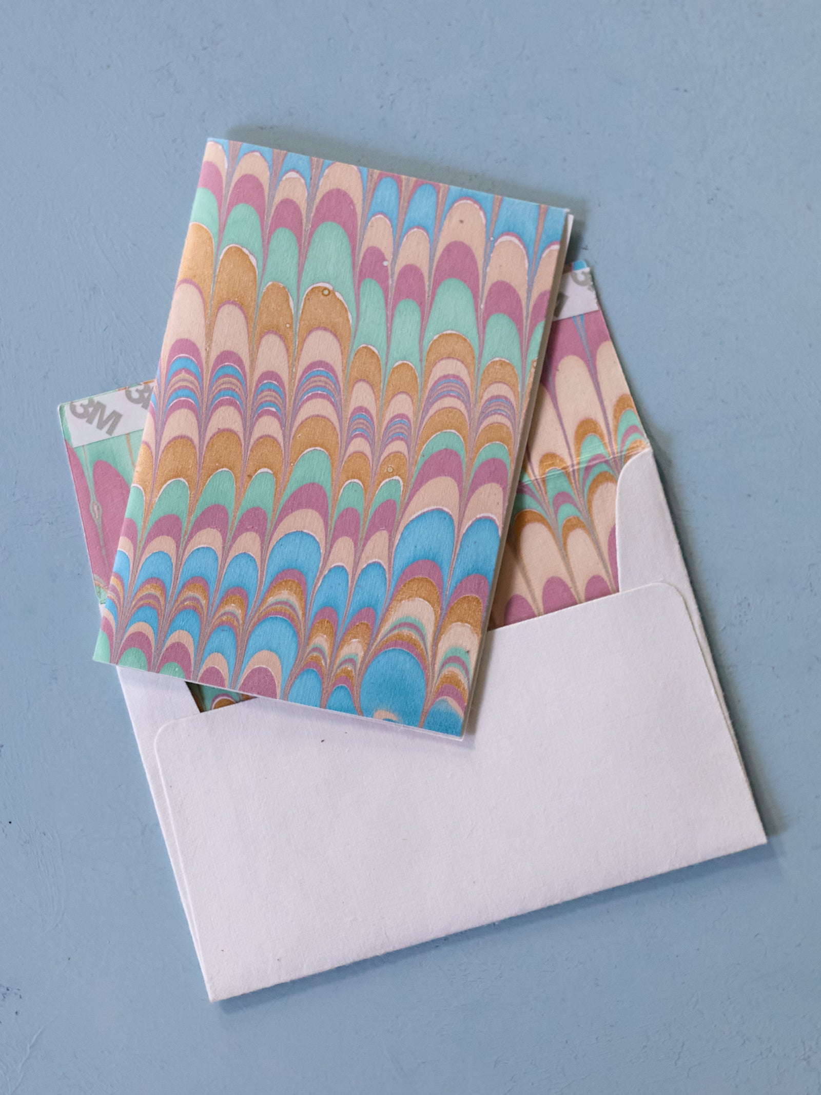 Scallops Mint Rose Card