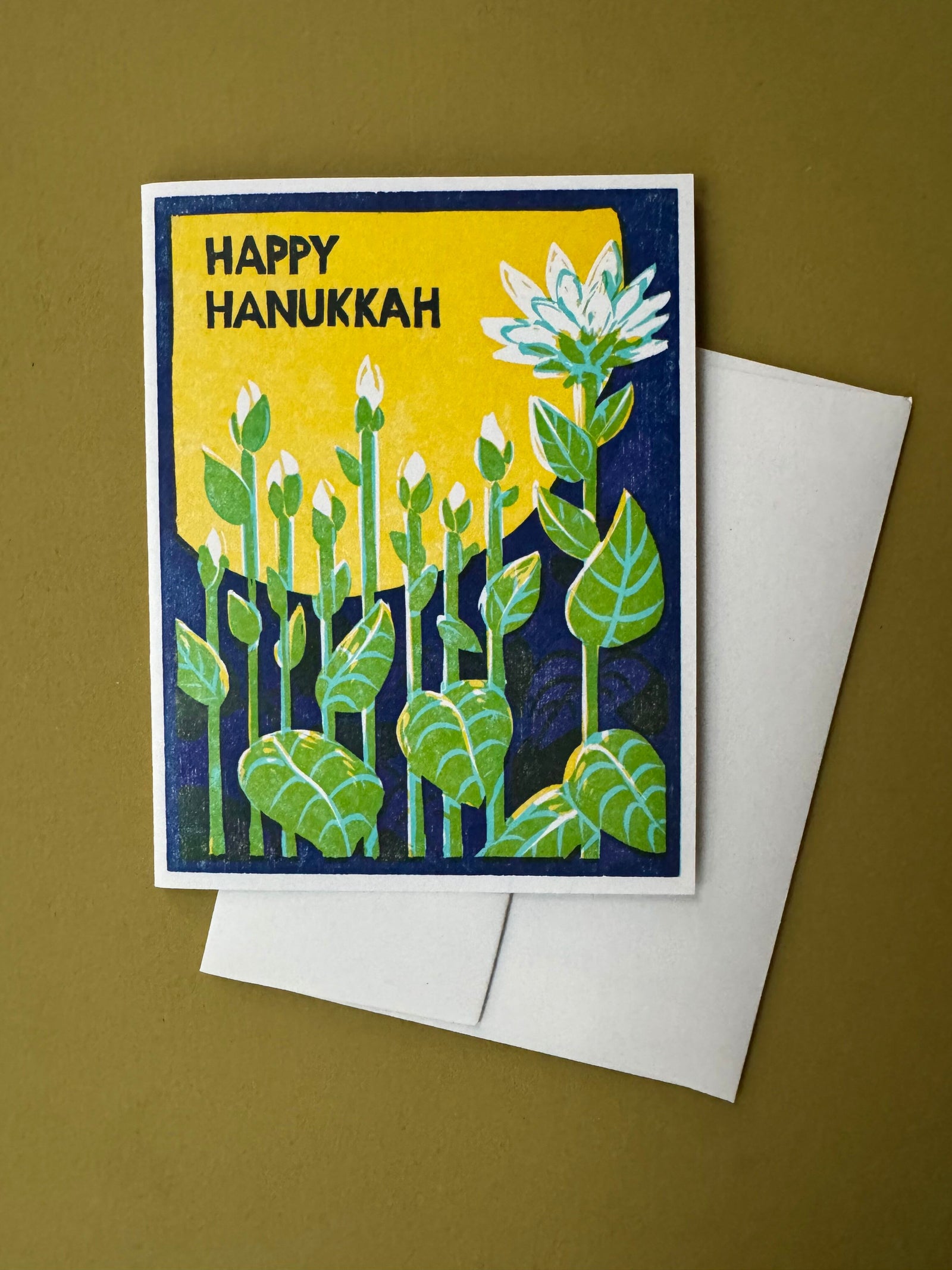 Menorah Blooms Card