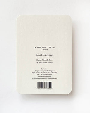 Rose Royal Icing Egg Greeting Card