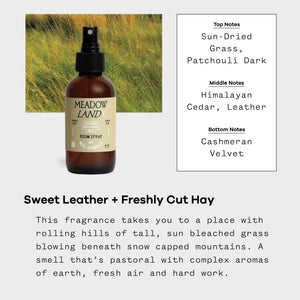 Meadowland Room Spray – Grass, Cedar & Patchouli, 4oz
