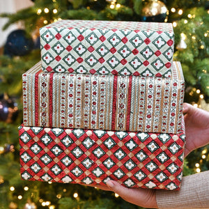 Scarlet Checks, Gift Wrap Sheet