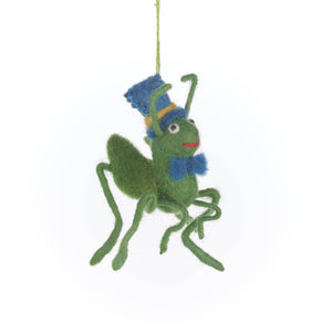 Jimothy Cricket Felt Ornament