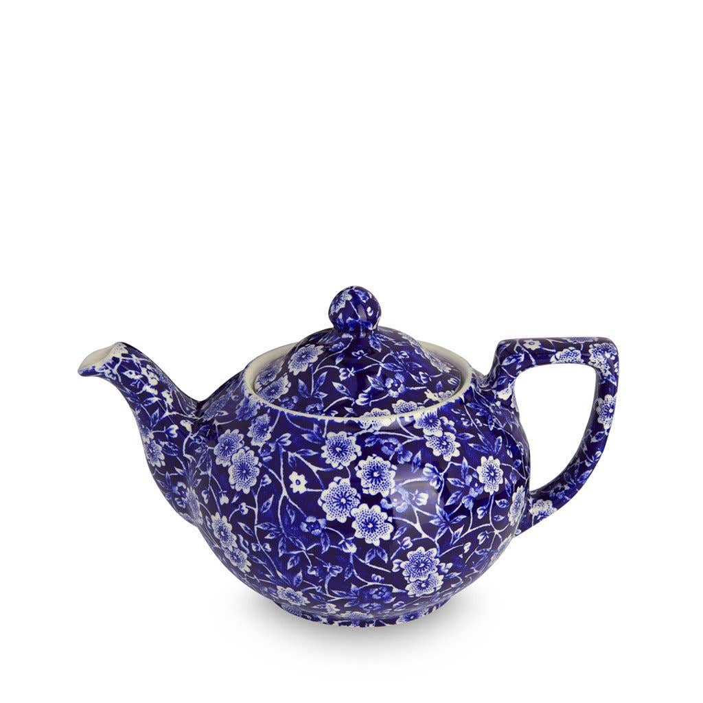 Burleigh Teapot, Blue Calico