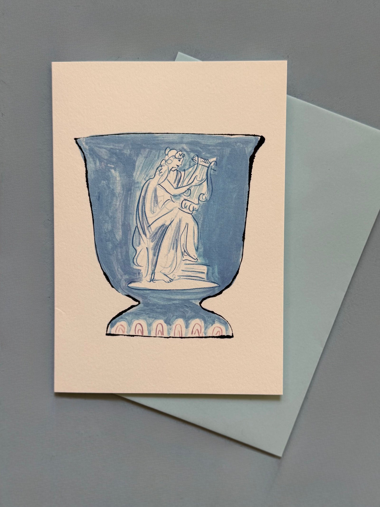 Greek Goddess Vase Card